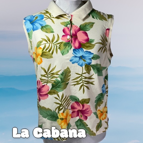 La Cabana sleeveless polo shirt L - Picture 9 of 9
